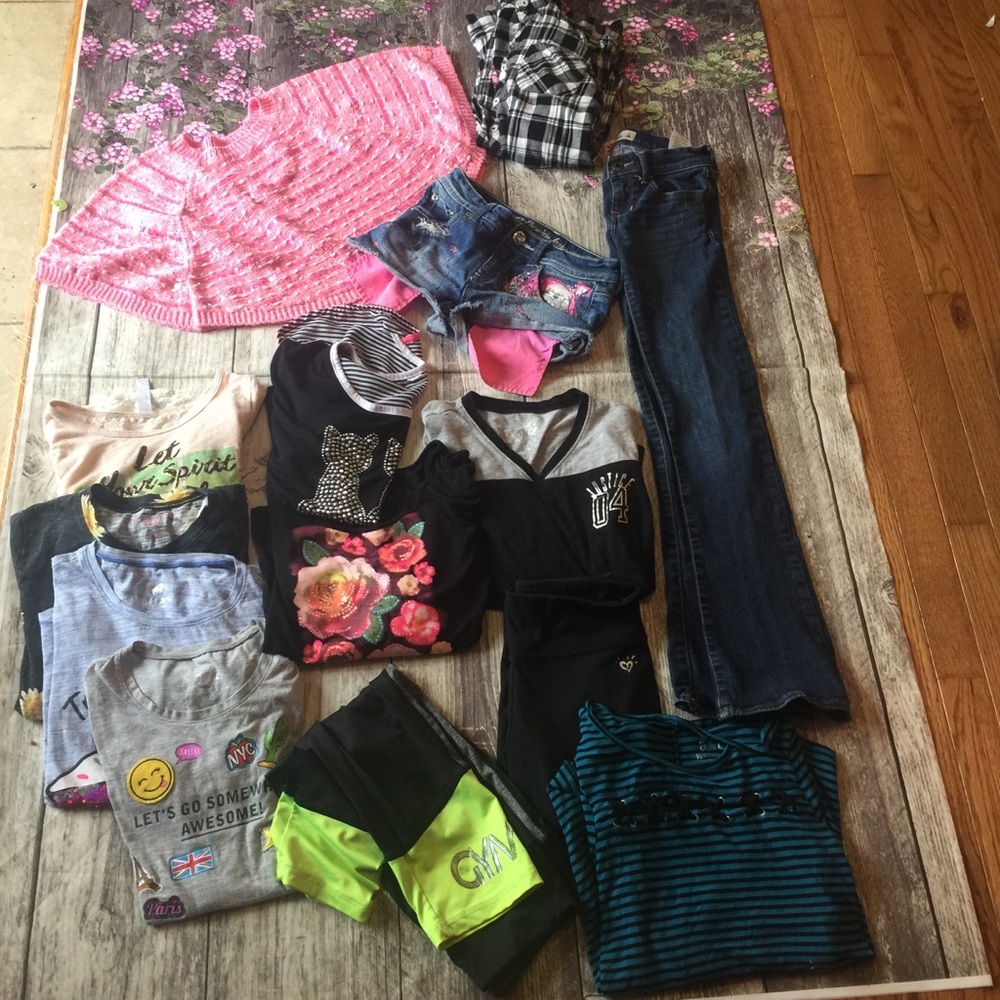 Girls abercrombie justice lot.